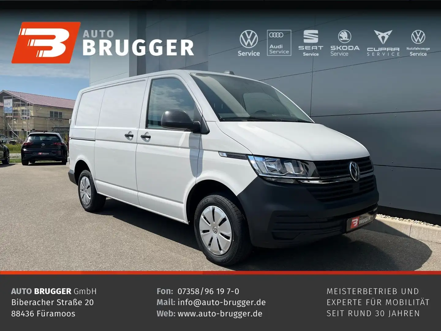 Volkswagen T6.1 Transporter 2.0 TDI KR KLIMA TEMPOMAT APP Blanc - 1