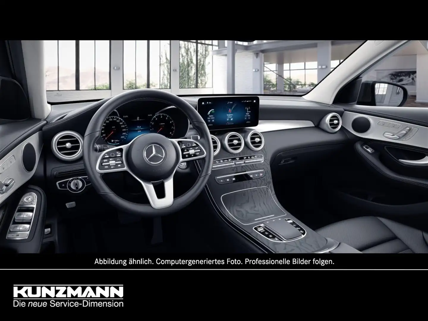 Mercedes-Benz GLC 300 de 4M Exclusive Night AHK Panorama 360° Weiß - 2