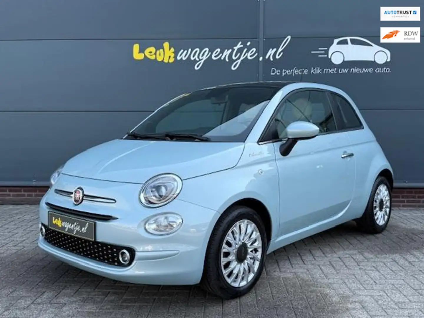 Fiat 500 1.0 Hybrid Dolcevita *carplay *cruise *eerste eig. Blauw - 1