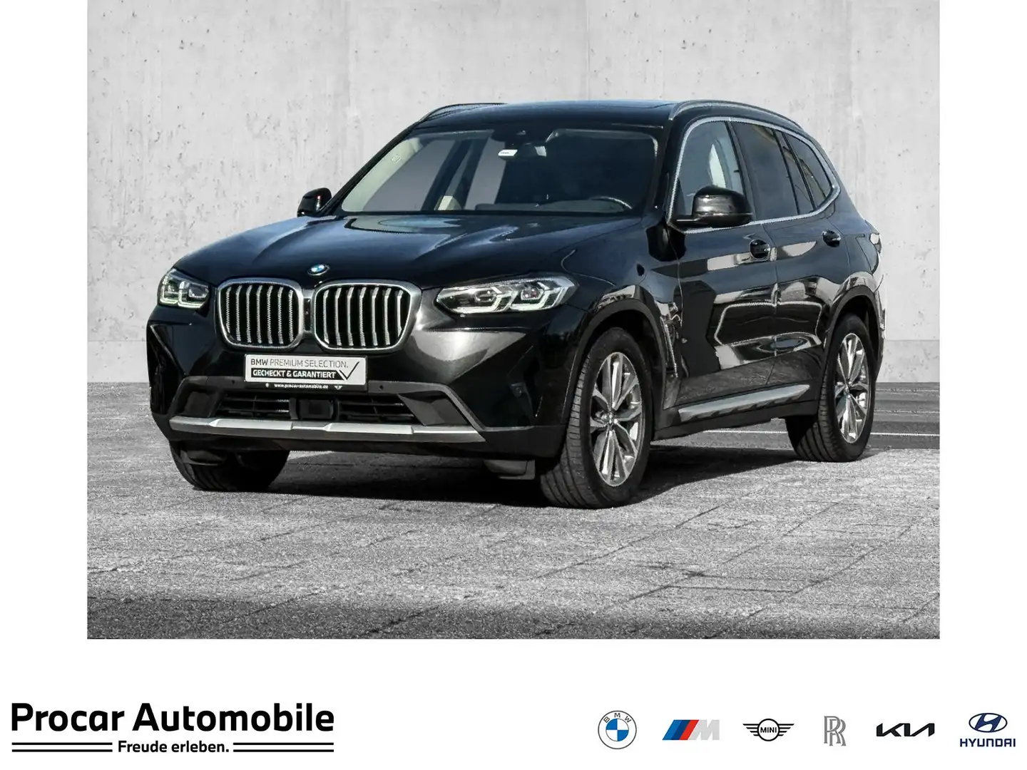 BMW X3 xDrive20d AHK+PANO+ACC+KAMERA+NAVI PROF.+ALARM+LOR Negro - 1