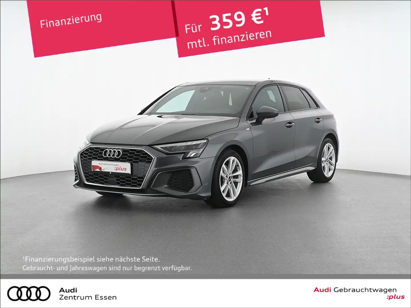 Audi A3 Sportback 35 TDI S-LINE S-TRONIC LED NAV PLUS   SH Grau - 1