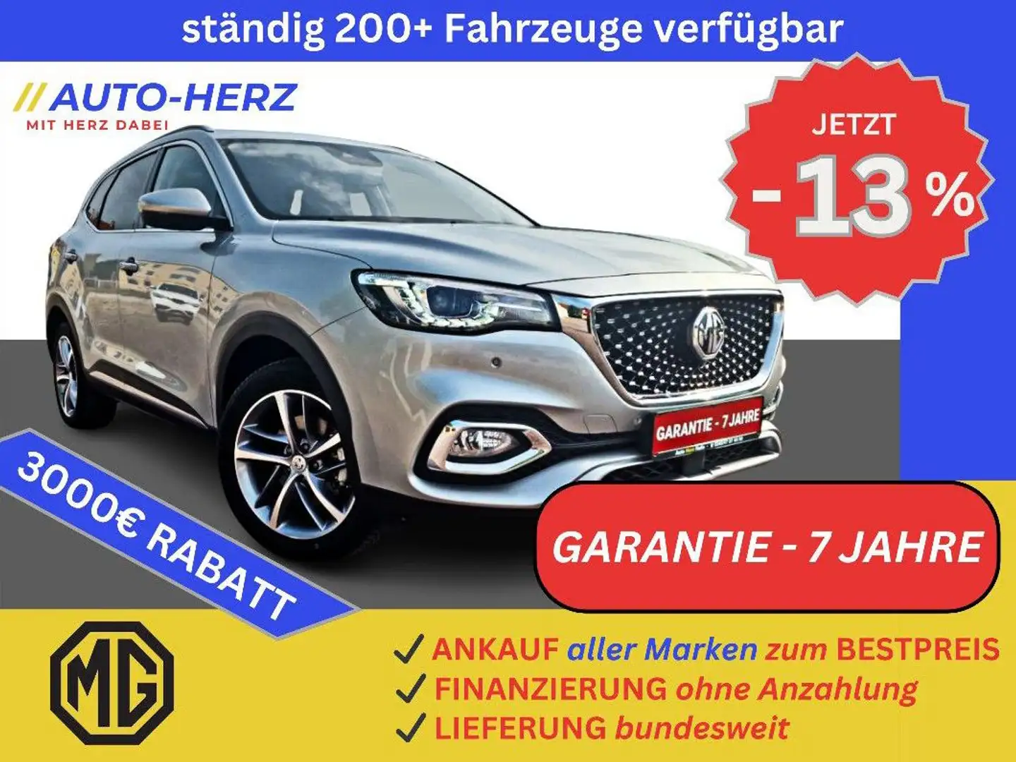 MG EHS Comfort PHEV Leder+LED+Klimaauto+PDC Silber - 1