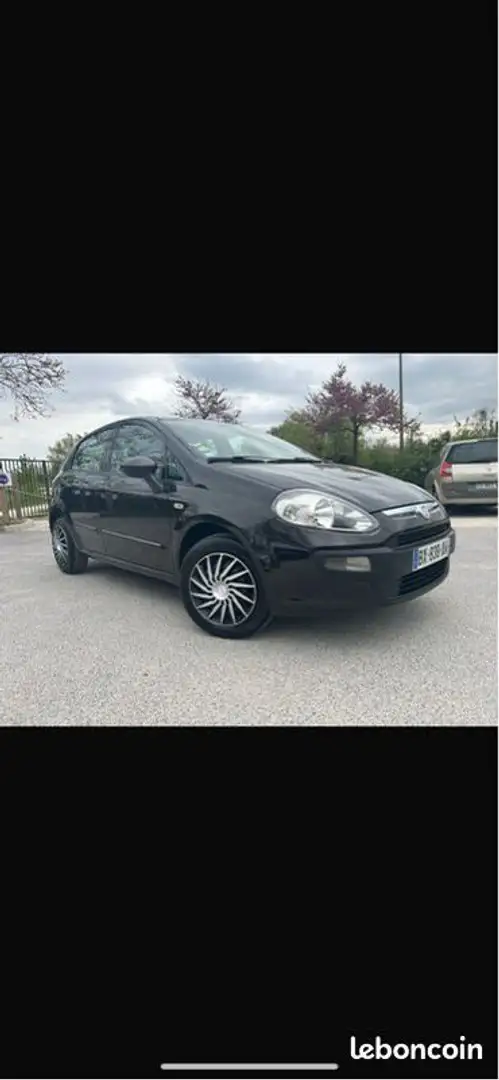Fiat Grande Punto evo 5 portes 1.3l diesel idéal jeune permis Noir - 2