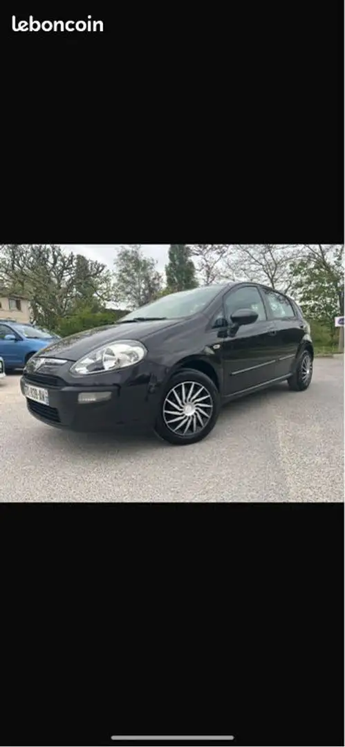 Fiat Grande Punto evo 5 portes 1.3l diesel idéal jeune permis Noir - 1