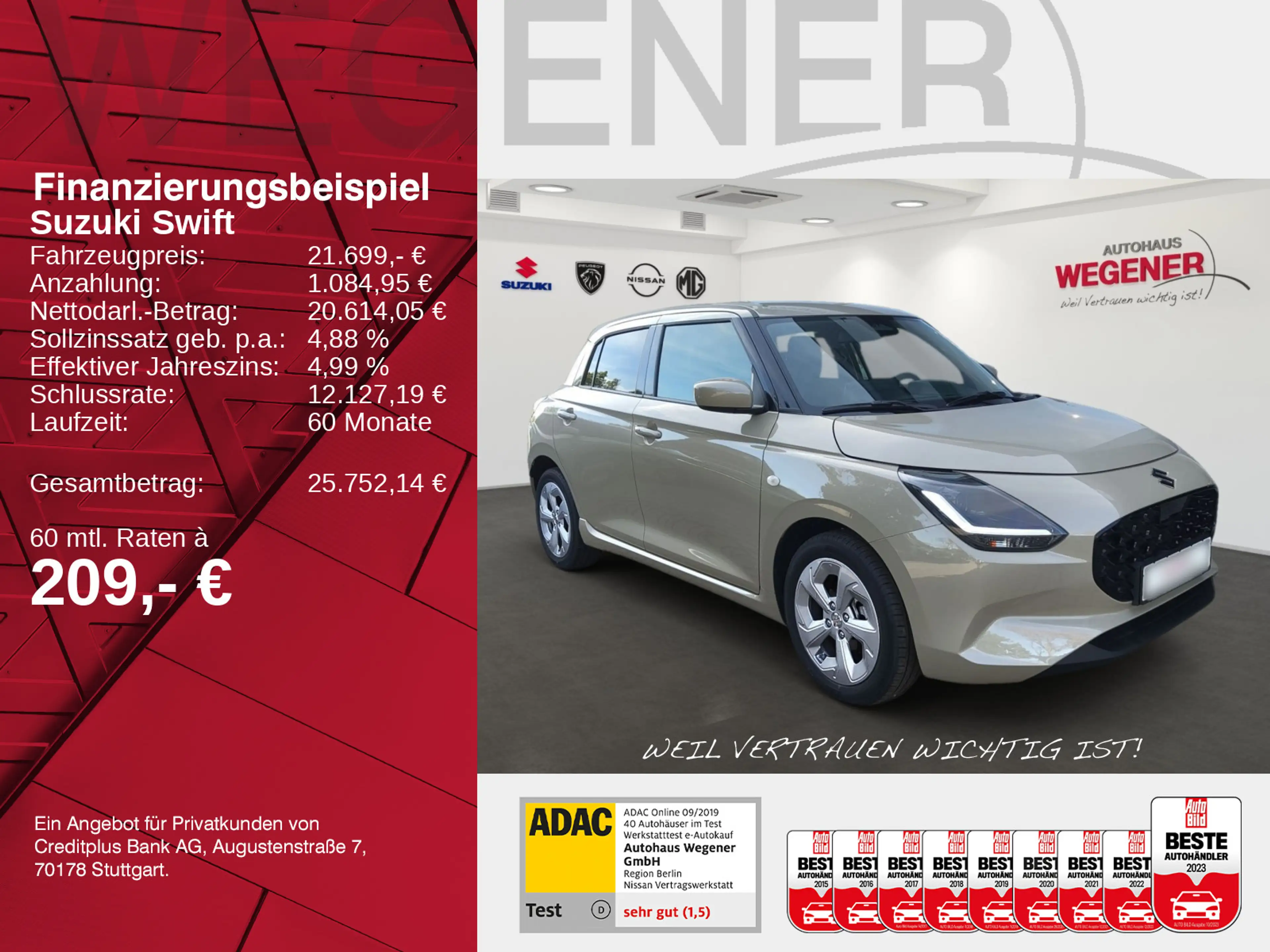 Suzuki Swift Comfort HYBRID LED+ACC+NAVI+KAMERA+SITZHZ+ — photo 2
