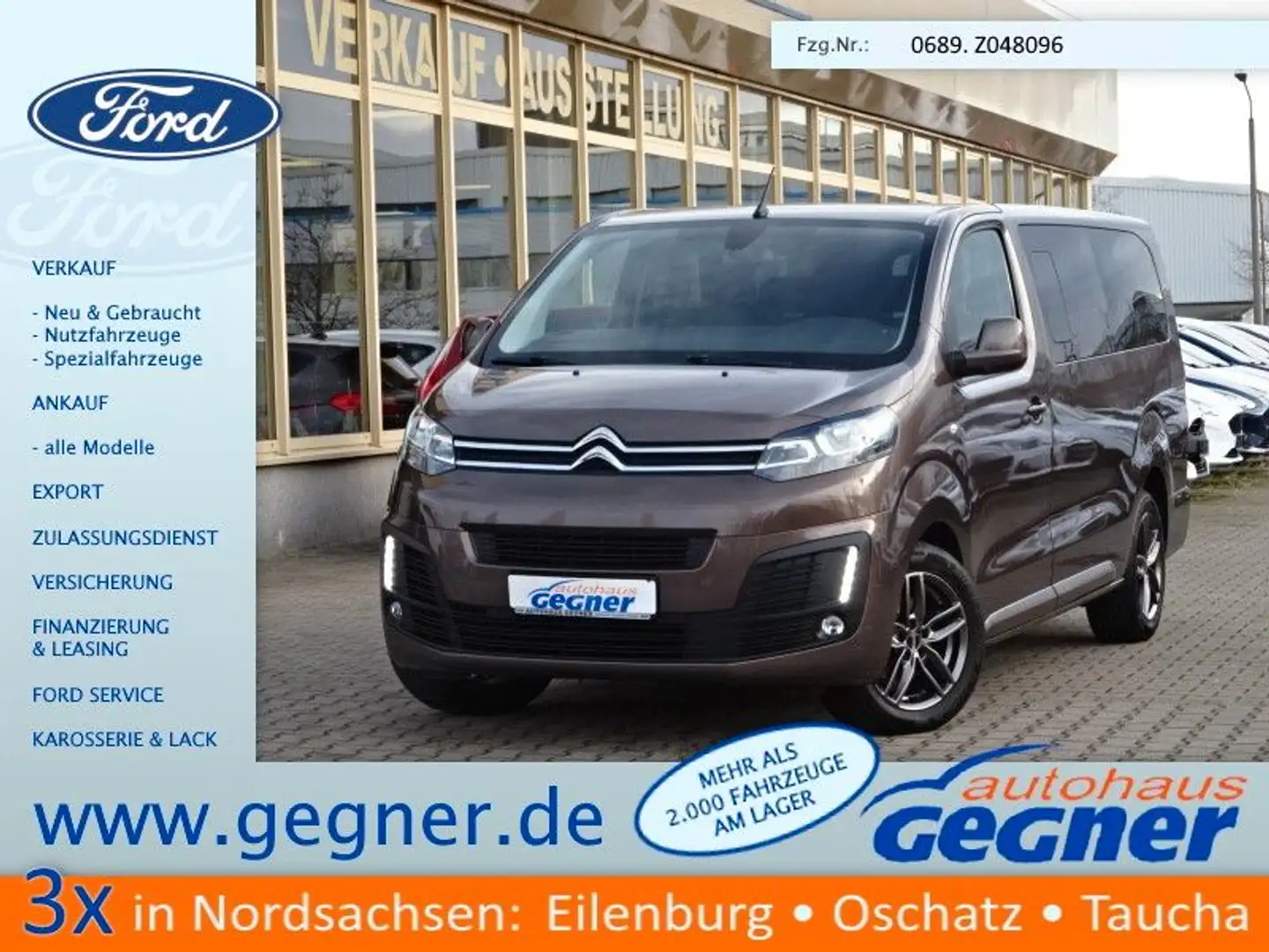 Citroen Jumpy XL BlueHDi 180PS Autm. AHK DAB+ NSW Barna - 1