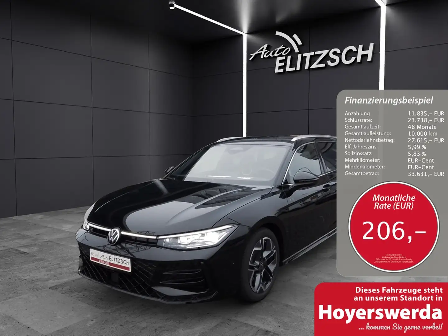 Volkswagen Passat TDI R-Line MATRIX ACC AHK 18" AID NAVI Schwarz - 1