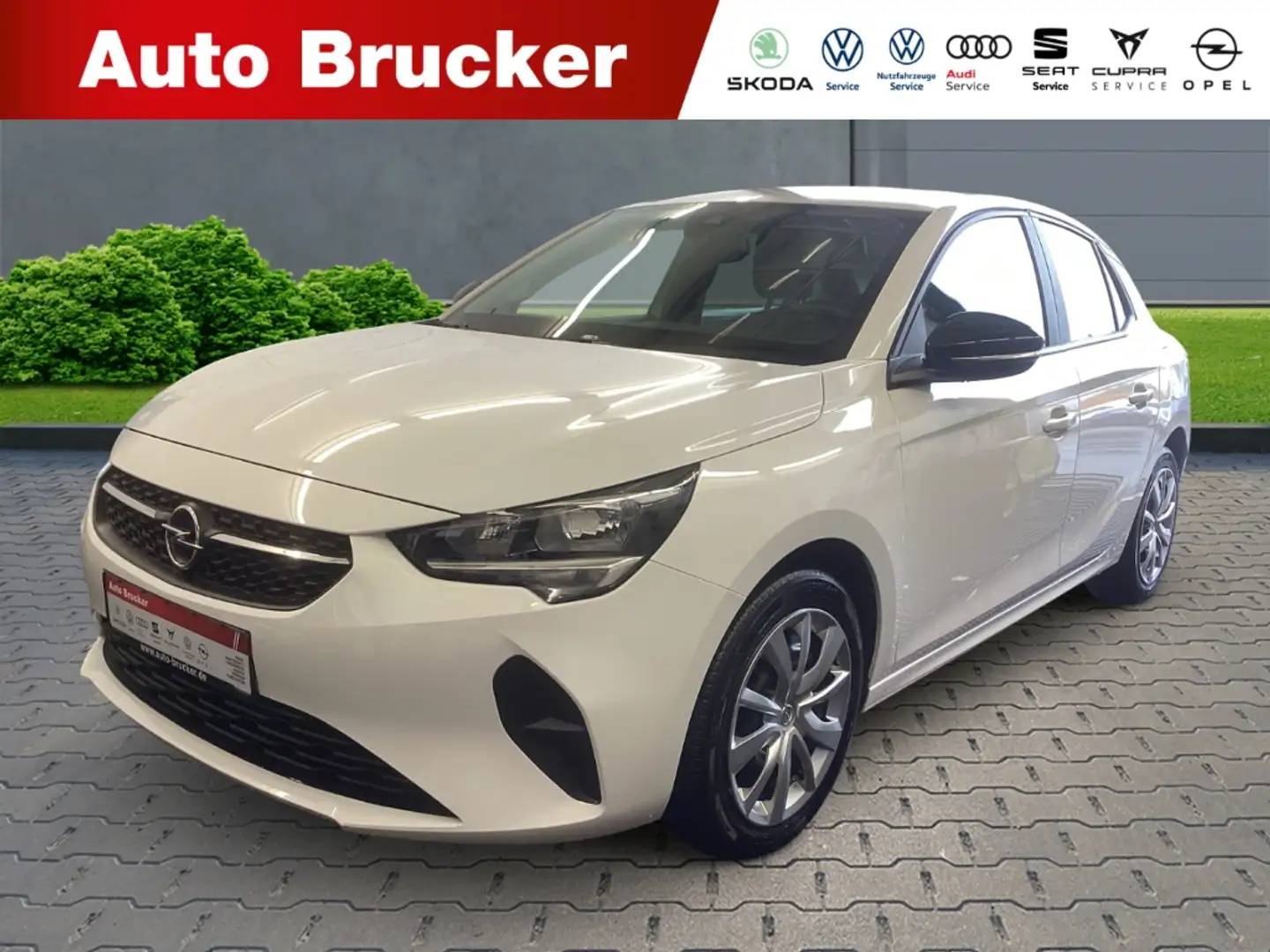 Opel Corsa F Edition+Alufelgen+Klimaanlage+Lenkradheizung+LED Weiß - 1