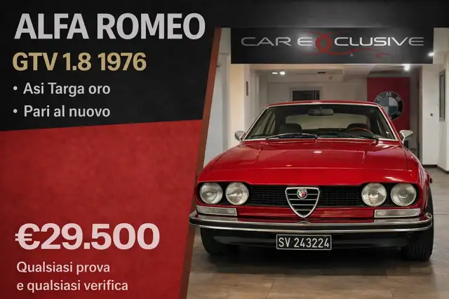 Alfa Romeo GTV ASI TARGA ORO- INTROVABILE COSÌ…!!!