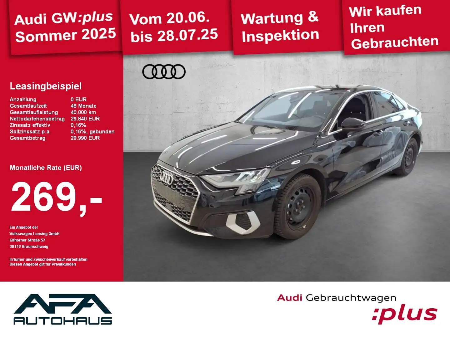 Audi A3 Limousine 35 TFSI Advanced S tronic Smart.Int*PDC* Negro - 1