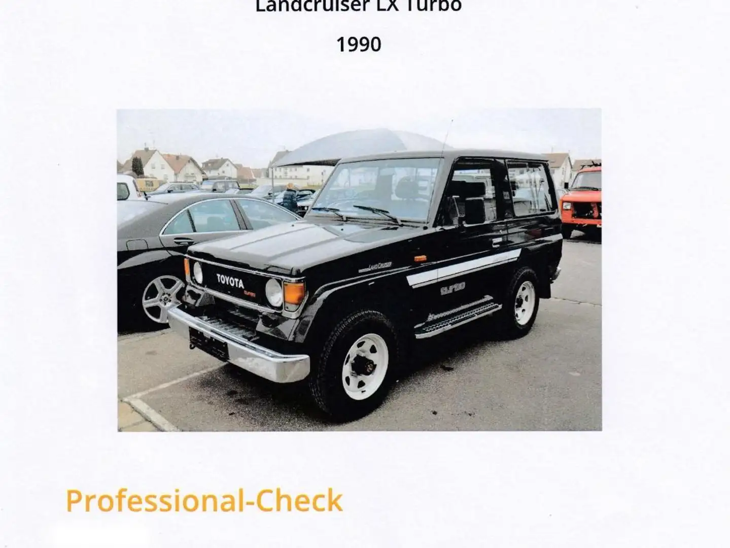 Toyota Land Cruiser Land Cruiser Turbo LJ 70 Noir - 1