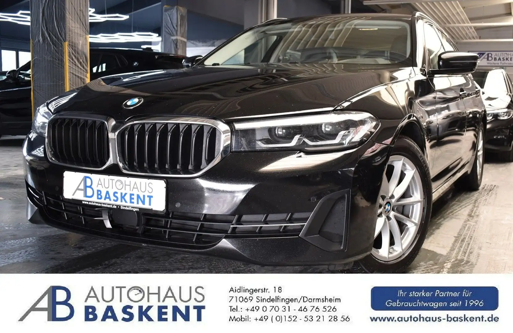 BMW 520 d Touring xDrive*4-ZONEN*KAMERA*LEDER*ACC Schwarz - 1