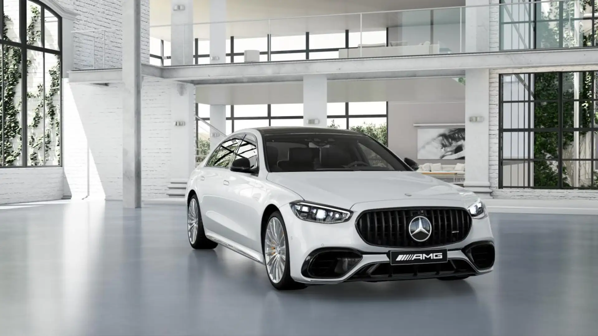 Mercedes-Benz S 63 AMG E Performance Limousine lang -kurzfristig verfügba Weiß - 1