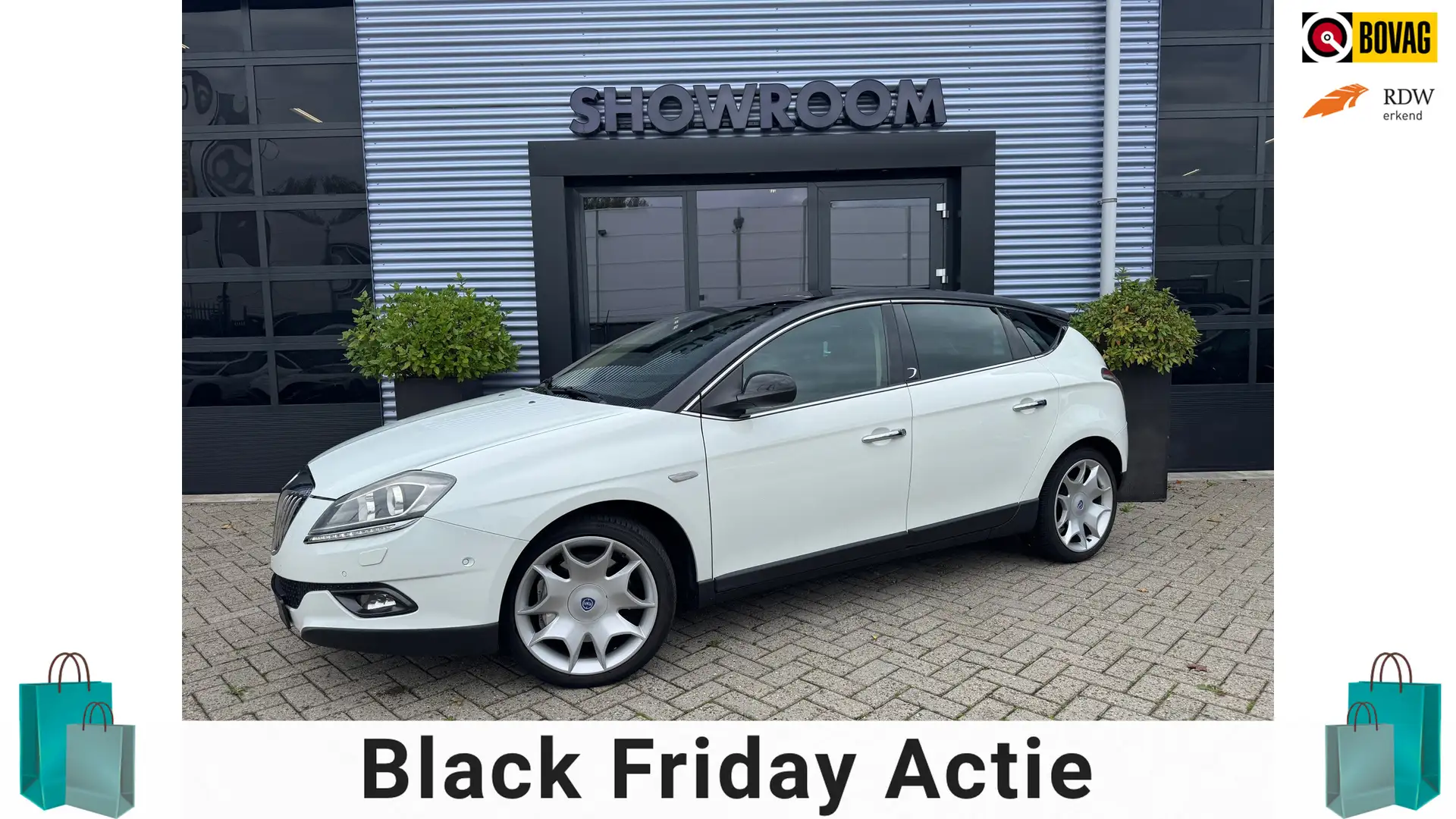 Lancia Delta 1.8-16V Di Oro Pano|Leder|Automaat|Airco|Stoelverw Weiß - 1