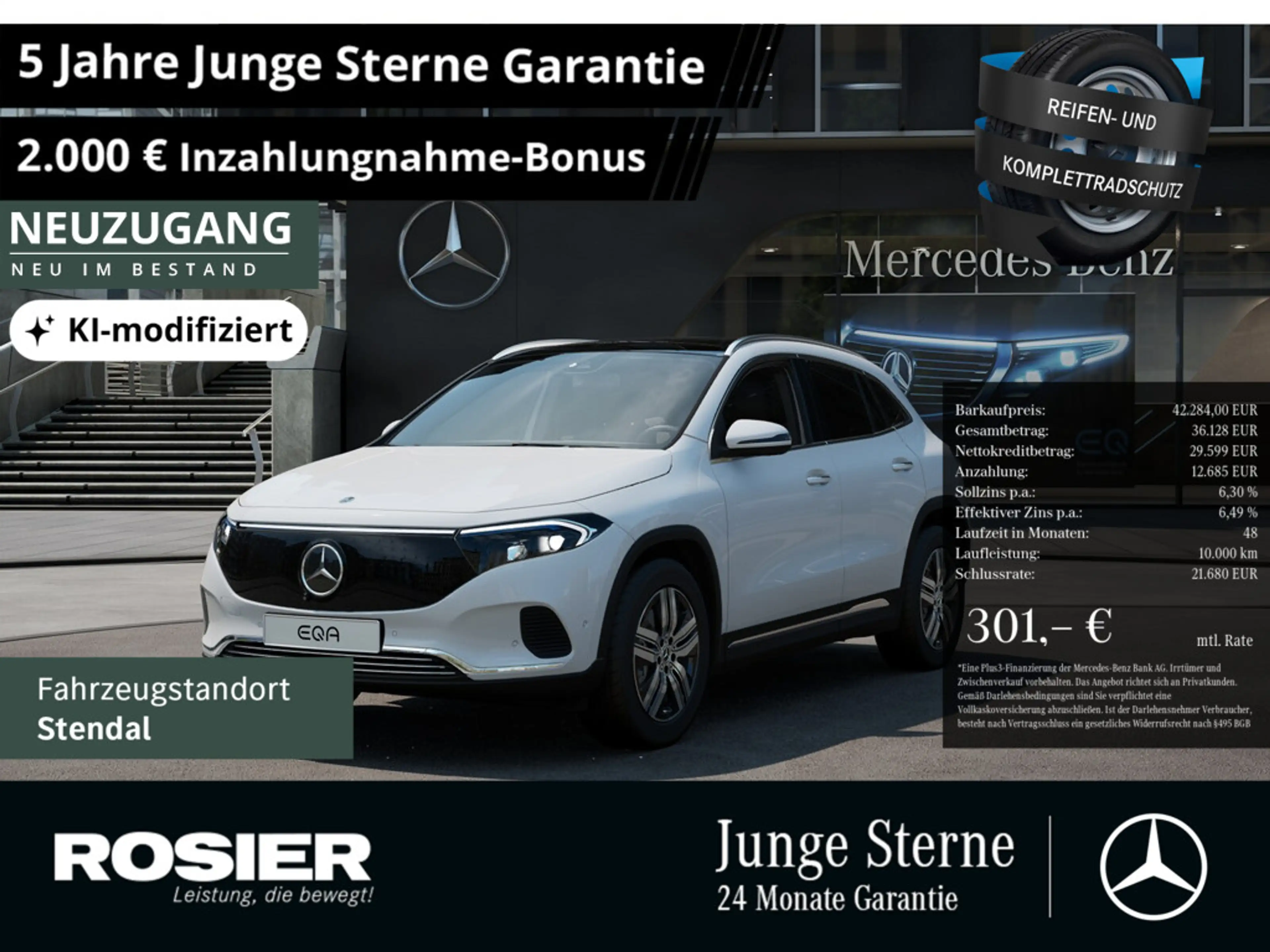 Mercedes-Benz EQA 350 4M Progressive Advanced+ PANO LED SHZ