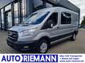 Ford Transit 3,5t Kasten Doka TDCi L3 Trend AHK PDC KAM Zilver - thumbnail 1