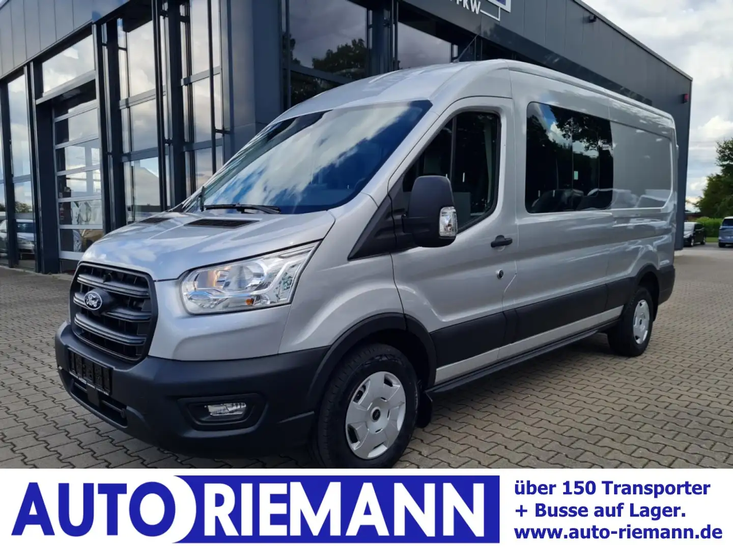 Ford Transit 3,5t Kasten Doka TDCi L3 Trend AHK PDC KAM Zilver - 1