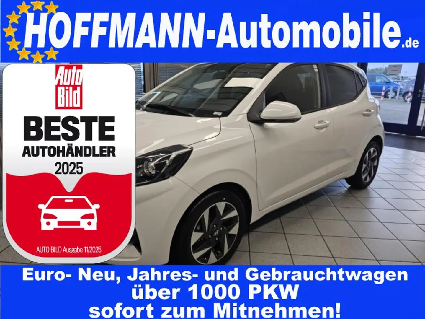 Hyundai i10 Prime Klimaaut,Navi,PDC,Kamera,Sitzhzg.,Alu Alb - 1