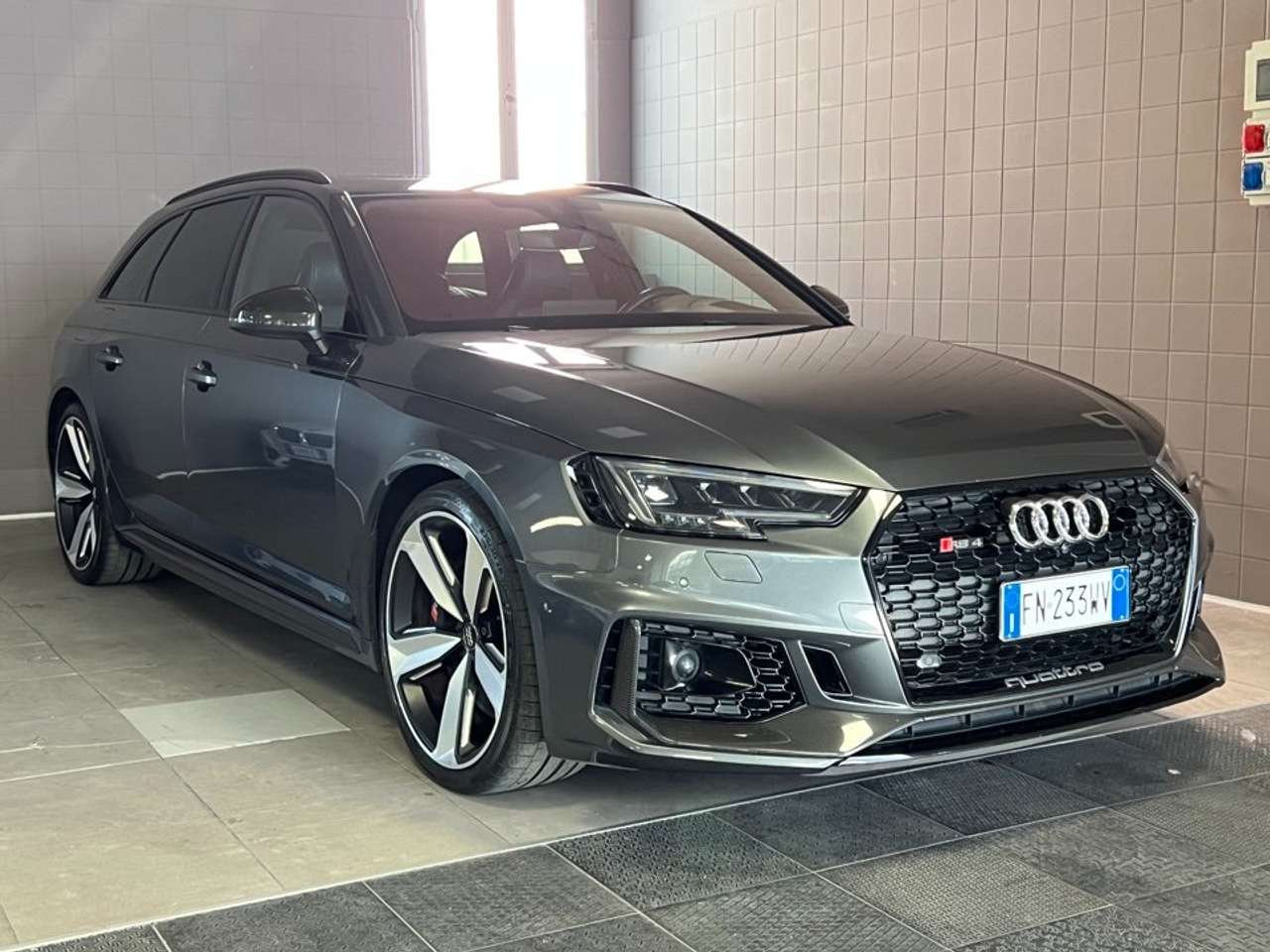 Audi RS4 A4 V 2016 Avant Avant 2.9 tfsi Exclusive edition Grigio Signal quattro 450cv tiptronic