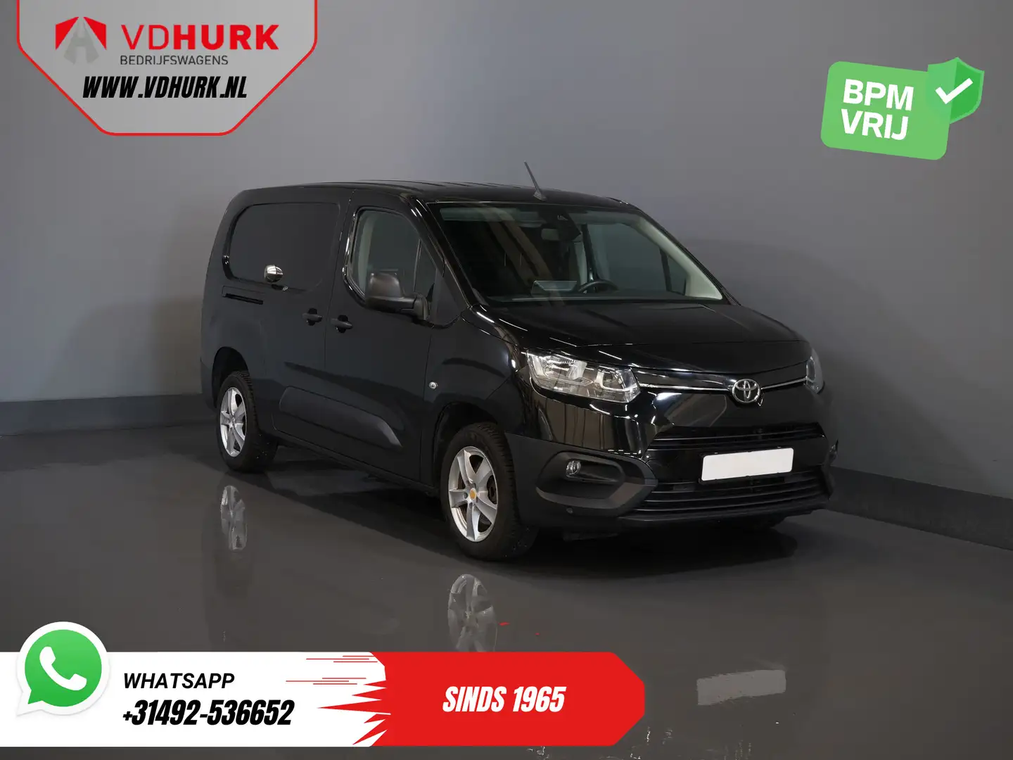 Toyota Proace City 1.2 Turbo 130 pk Aut. L2 Benzine BPM VRIJ! 3Pers./ Negro - 1