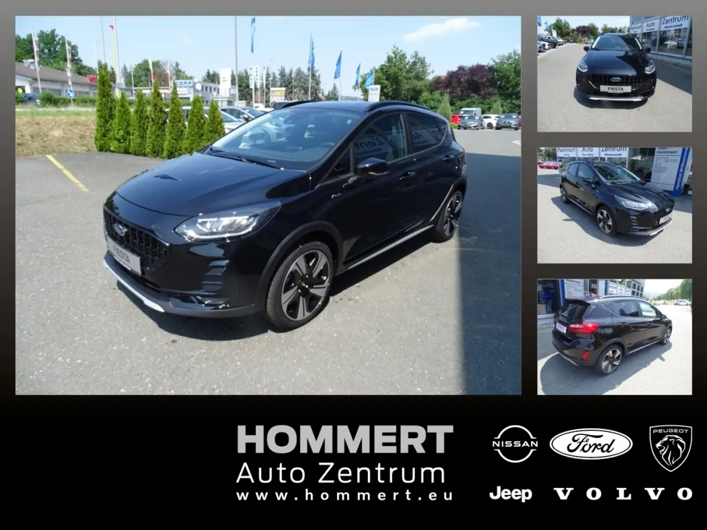 Ford Fiesta 1.0 EcoBoost M-Hybrid Active FLA SpurH Schwarz - 1