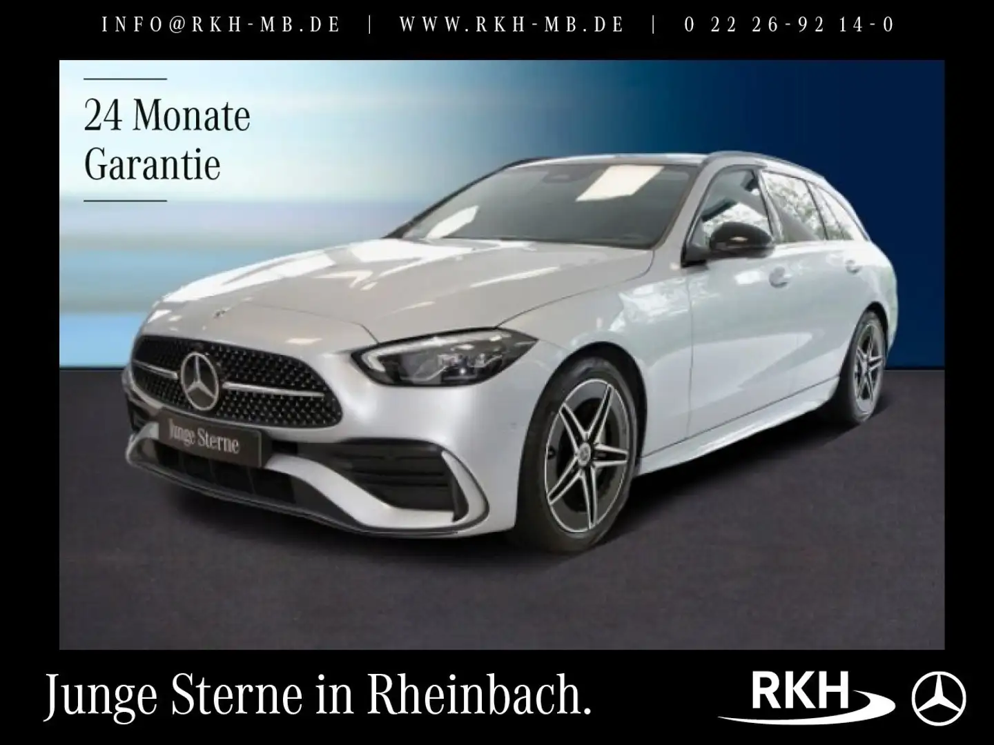 Mercedes-Benz C 180 C 180 T AMG Line Night/Pano/Kamera/Totw/LED/Navi Silber - 1