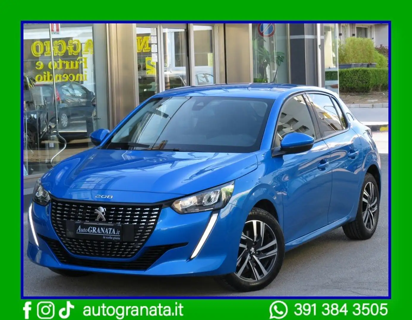 Peugeot 208 1.5 BlueHdi AllurePack 102CV 5p. S&S/Retroc. Blauw - 1