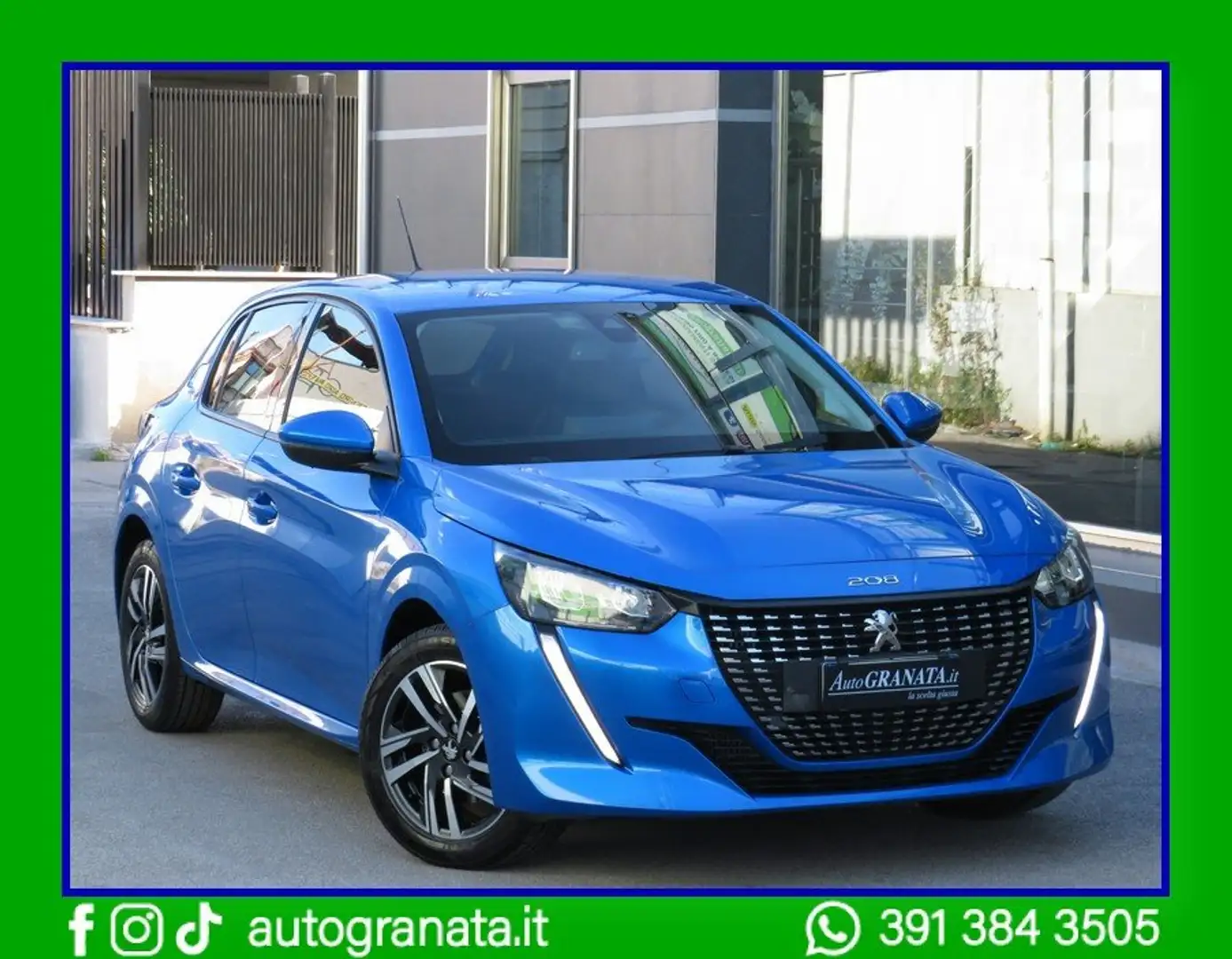 Peugeot 208 1.5 BlueHdi AllurePack 102CV 5p. S&S/Retroc. Blauw - 2