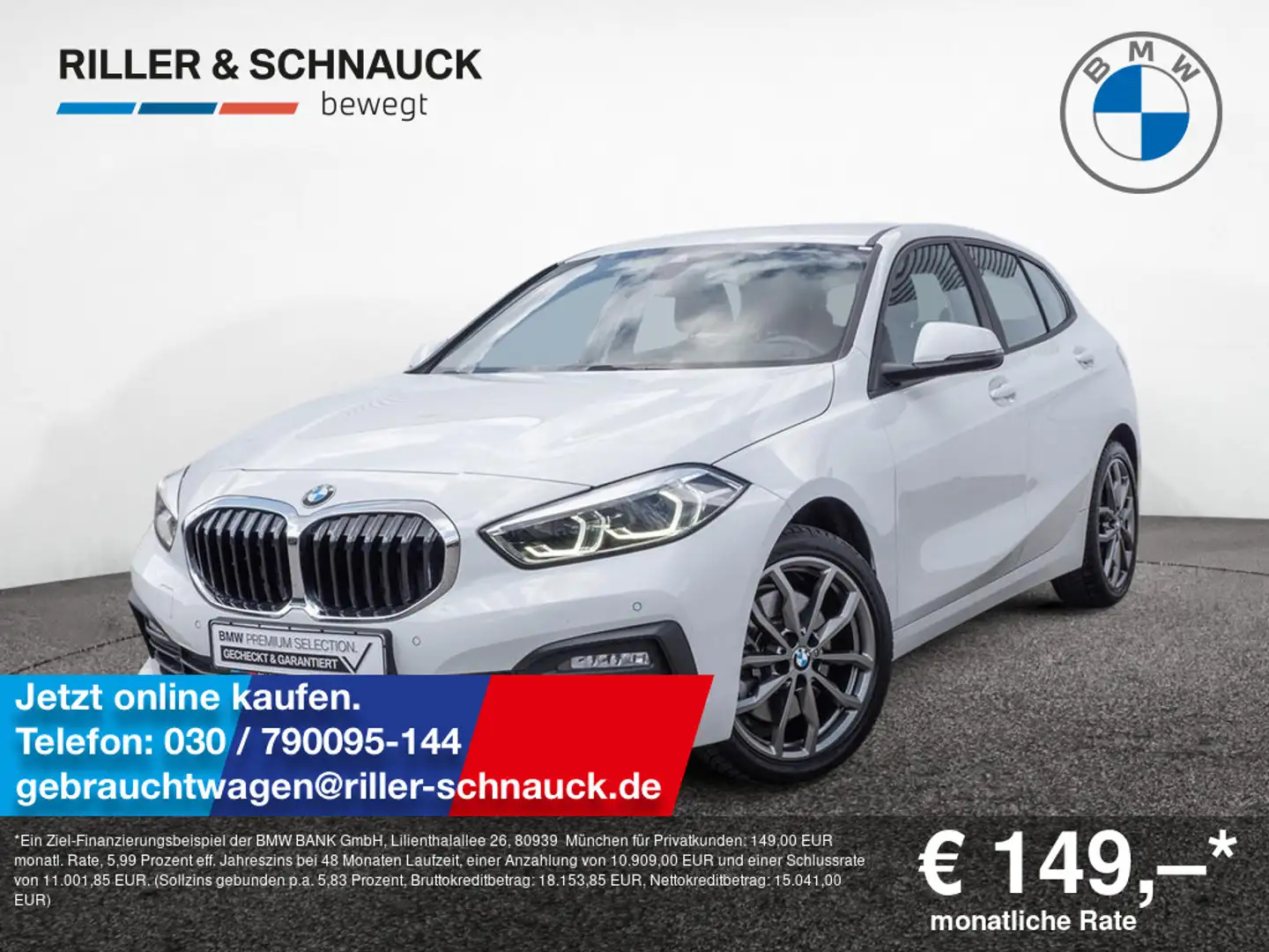 BMW 120 i Advantage 18 ZOLL M-RÄDER+LENKRADHZG Alb - 1