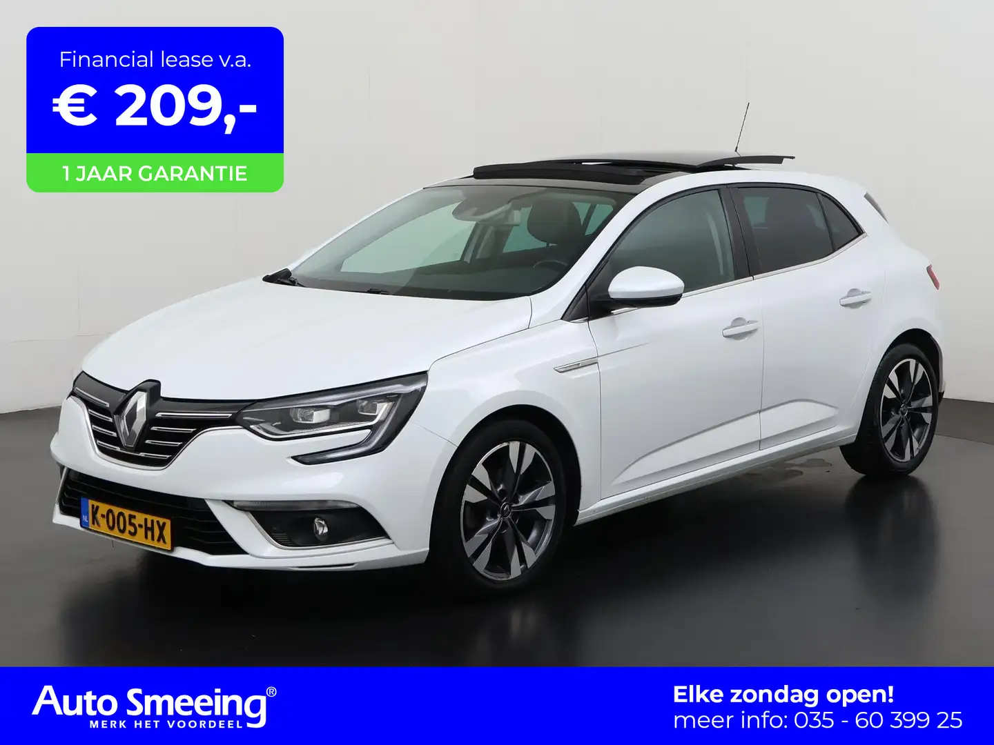 Renault Megane 1.3 TCe GT-Line Automaat | Panoramadak | Camera | Weiß - 1