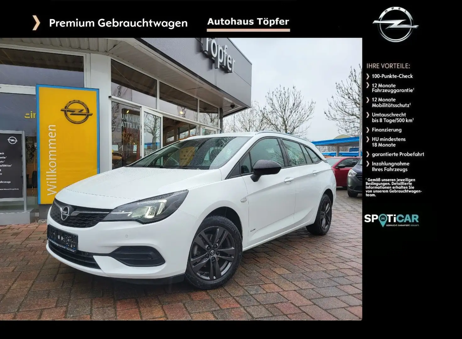 Opel Astra K Turbo ST "Design&Tech" 1-Hand von Opel Biały - 1
