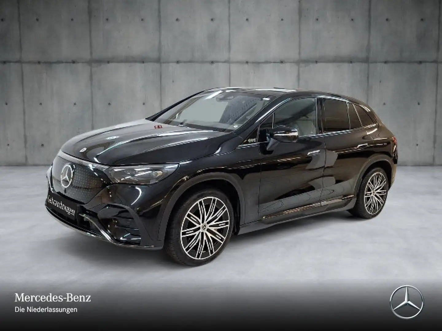 Mercedes-Benz EQE SUV EQE 350 4M AMG+NIGHT+PANO+360+AHK+BURMESTER Schwarz - 2