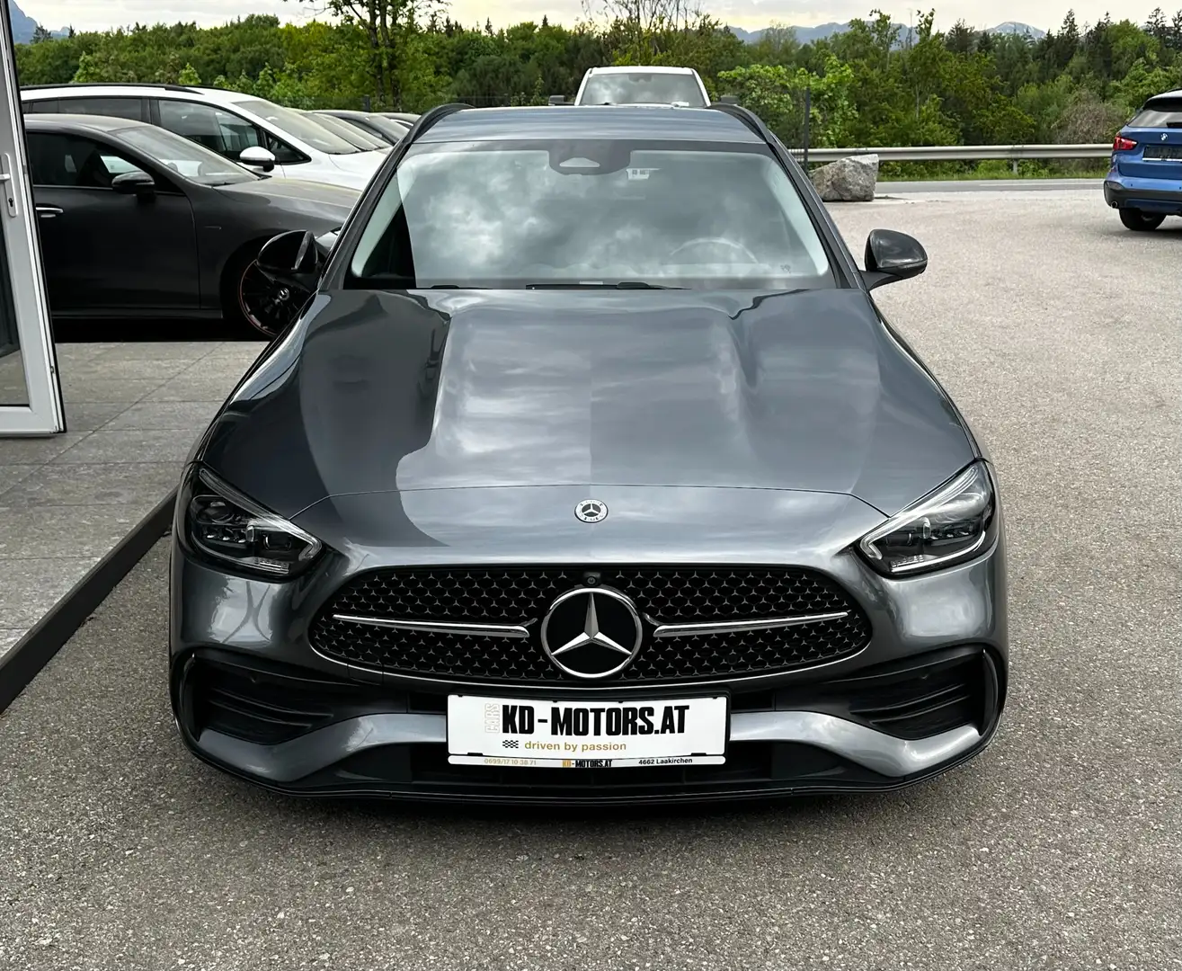 Mercedes-Benz C 200 T d Aut. *AMG-Line*Night*Leder*ACC*360°* Grau - 2