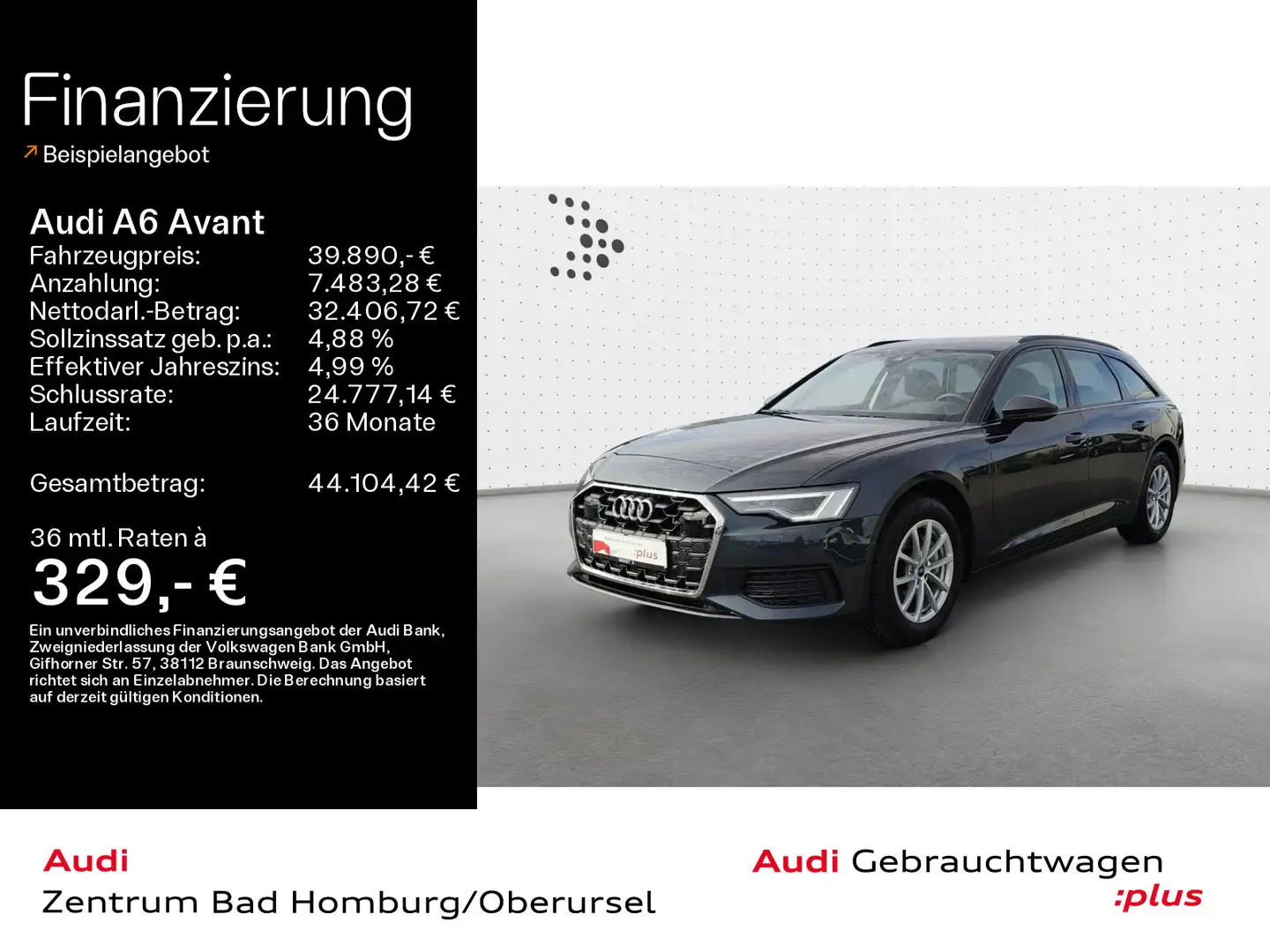 Audi A6 40 TDI*Navi*LED*Alu*PDC*Virtual Cockpit Grau - 1