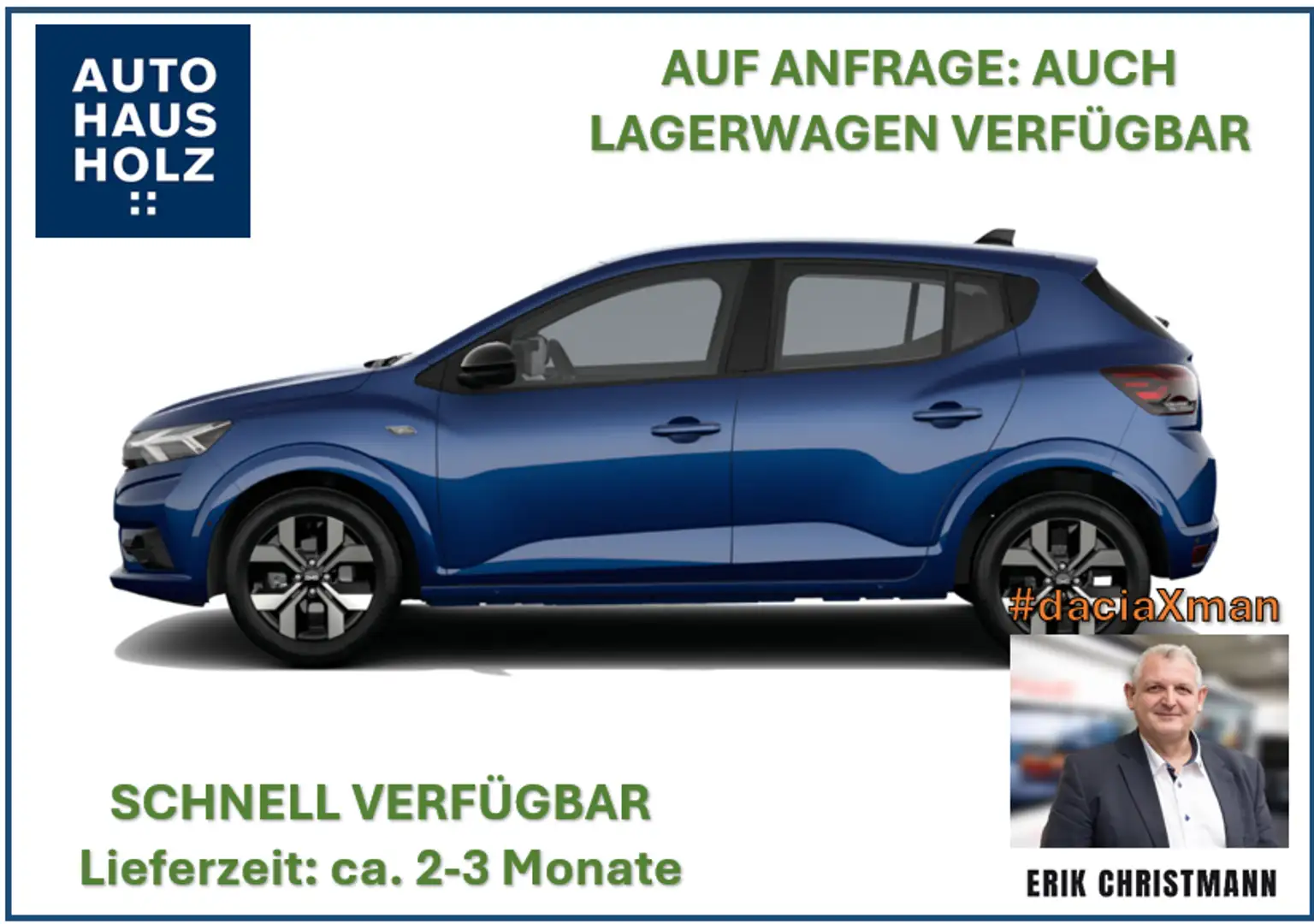 Dacia Sandero Journey+ ECO-G 100 🚀🔍inkl. Full-Service Blau - 1