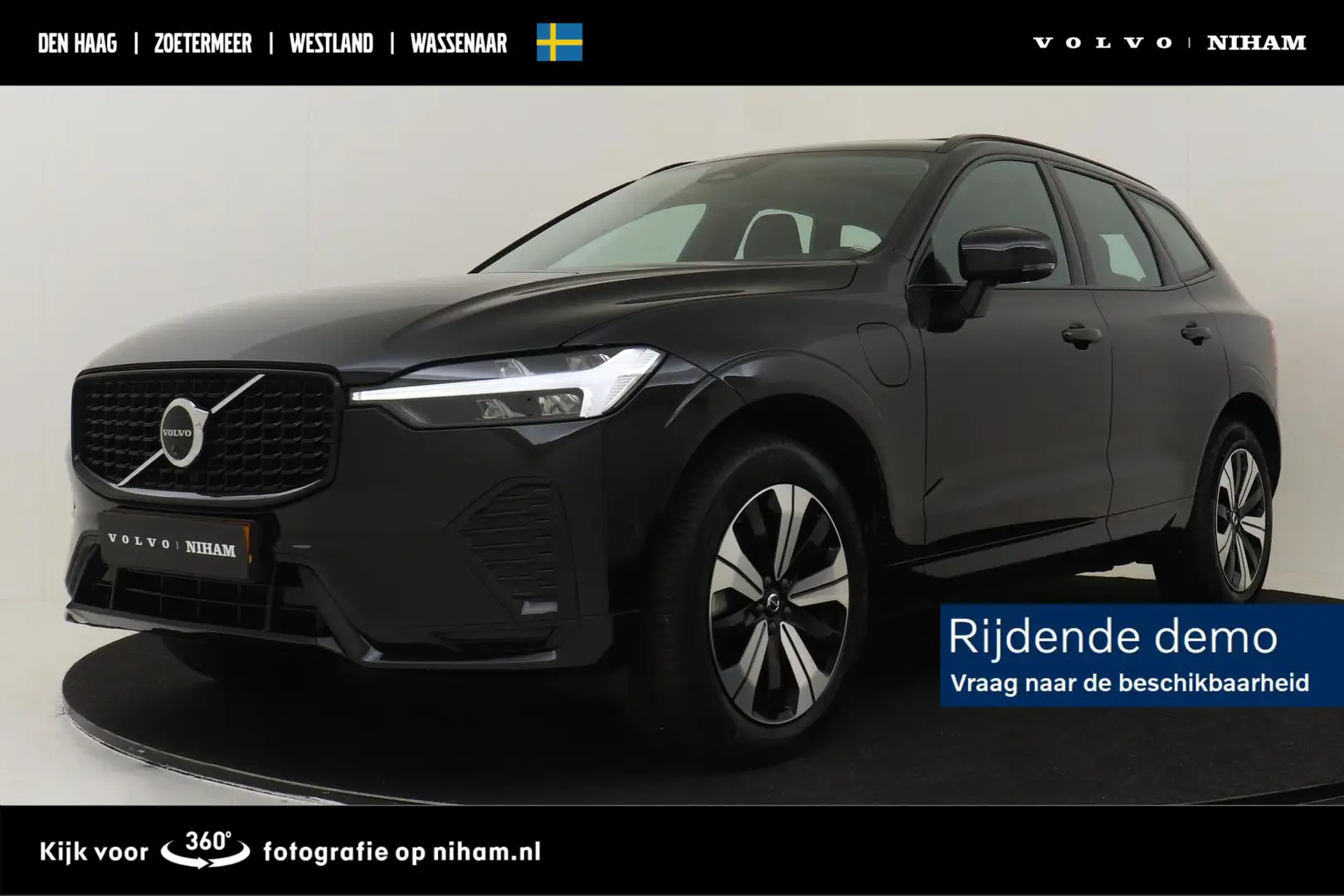 Volvo XC60 T6 PLUG-IN HYBRID AWD PLUS DARK -PANO.DAK|POWER-SE Zwart - 1