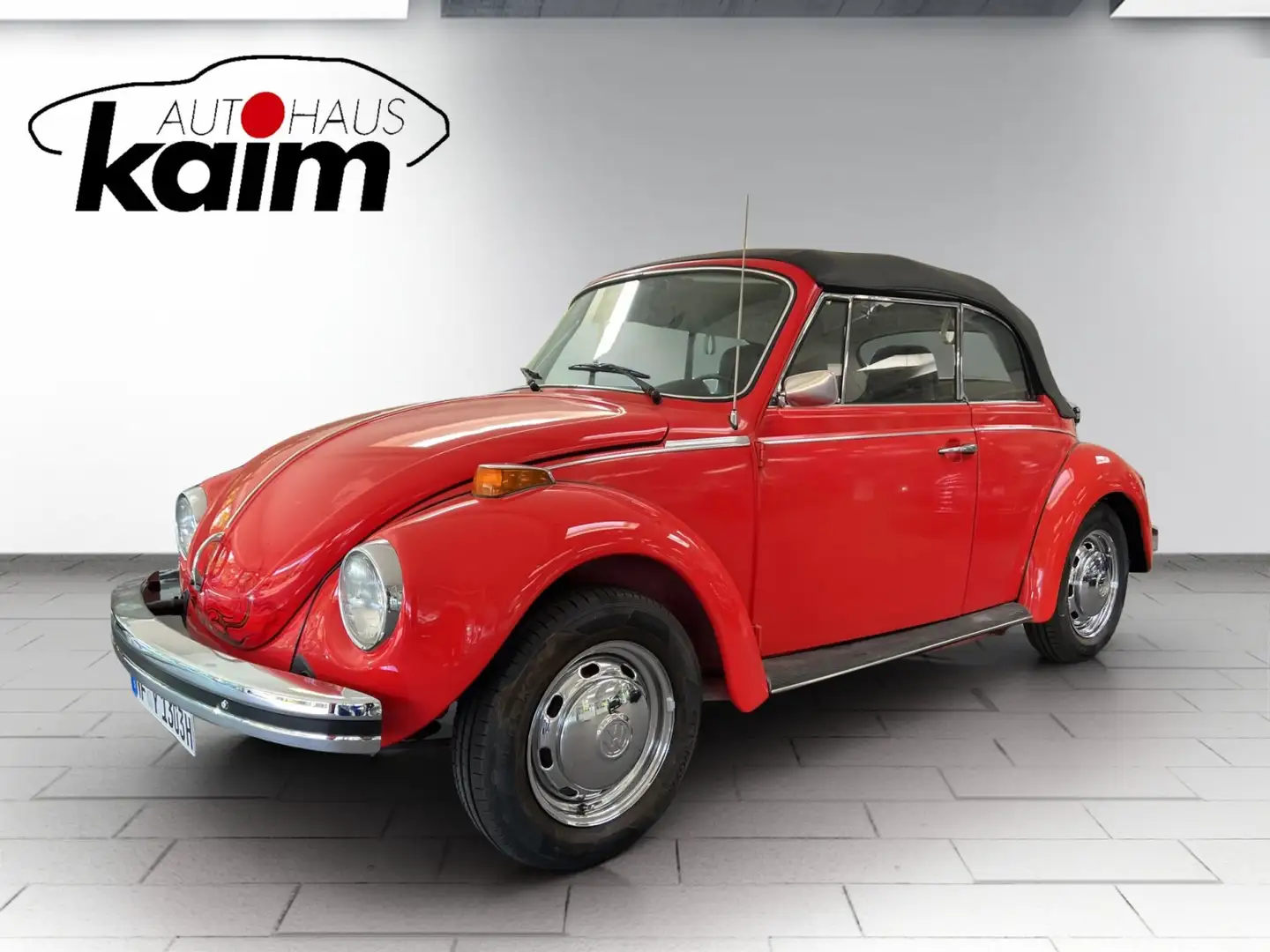 Volkswagen Käfer 1303 Cabrio+H-Kennzeichen+Chrom-Felgen Rot - 1