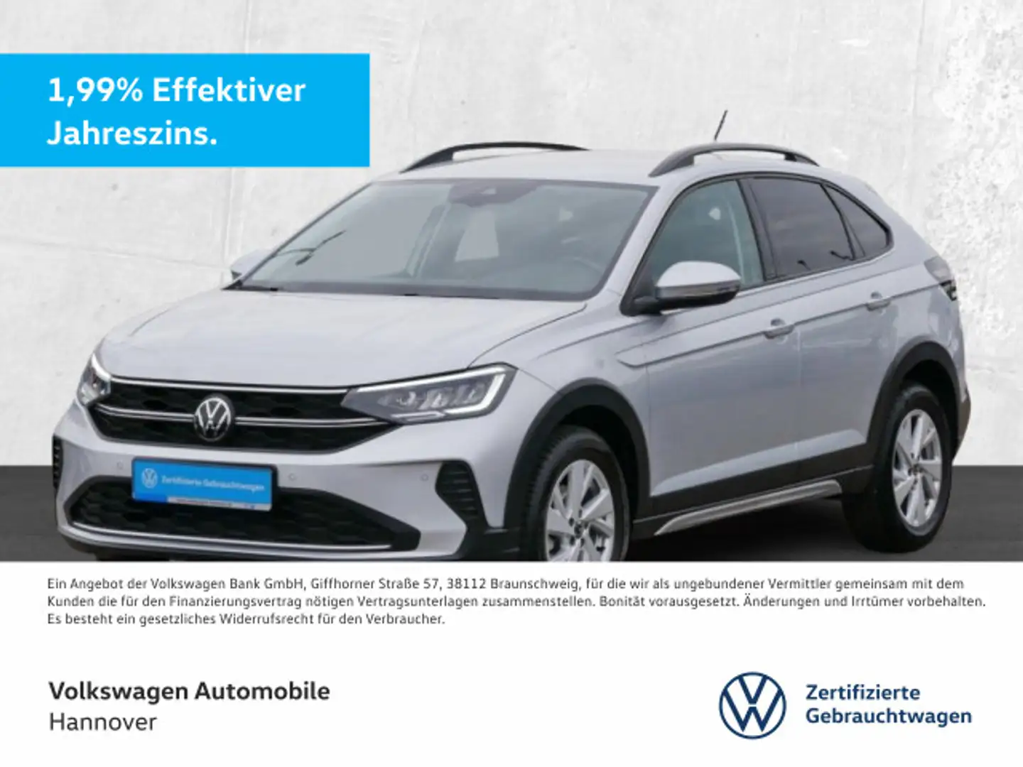 Volkswagen Taigo 1.0 TSI Life App Shz PDC LED Dig.Cockpit G Argent - 1