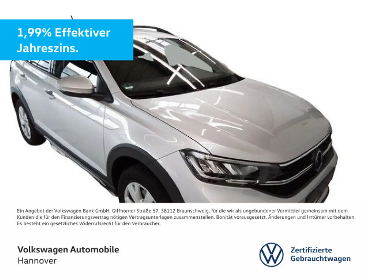 Volkswagen Taigo 1.0 TSI Life App Shz PDC LED Dig.Cockpit G Argento - 1
