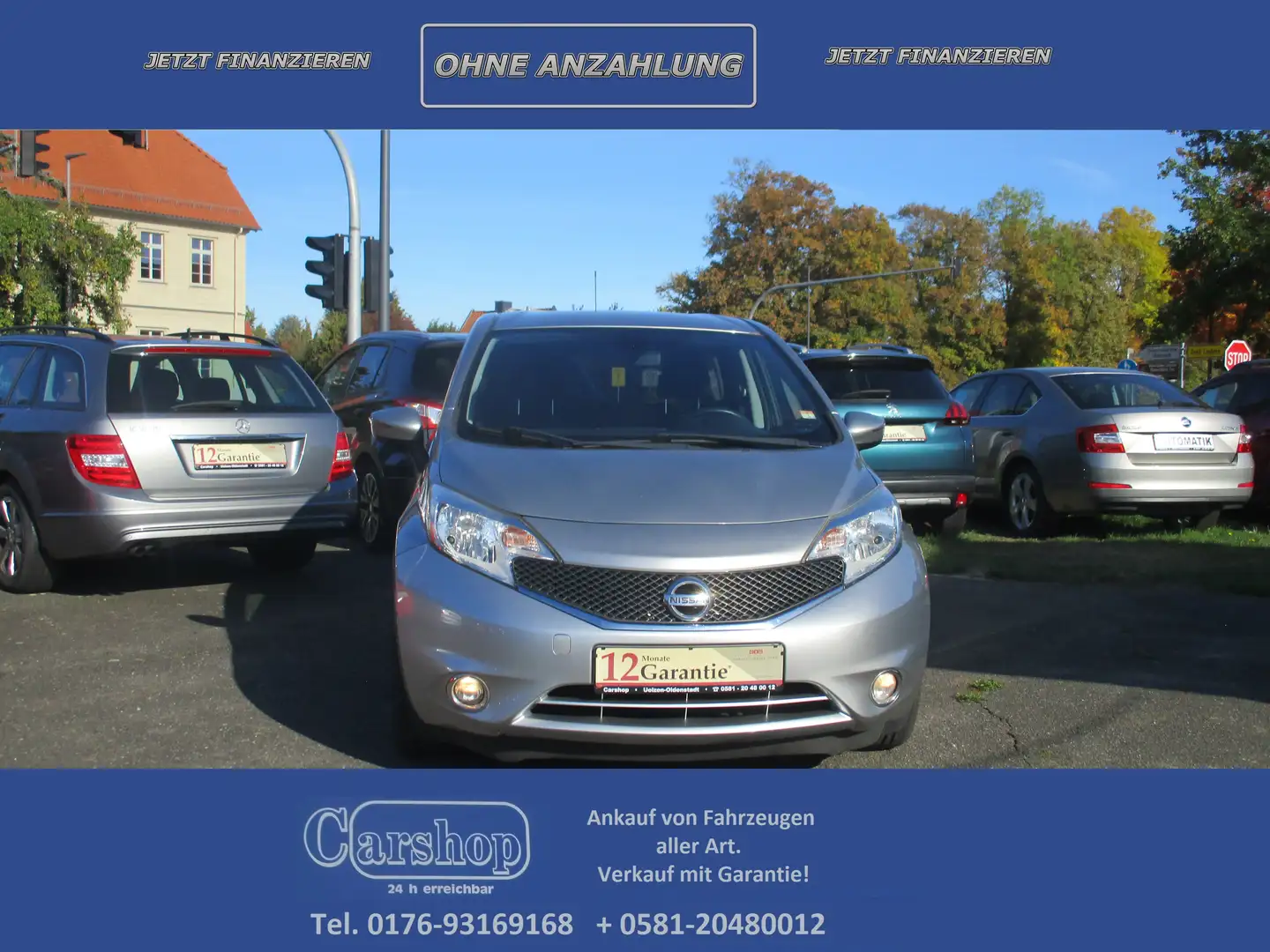 Nissan Note Acenta / Klimaautomatik / ALU / TÜV neu Grau - 1