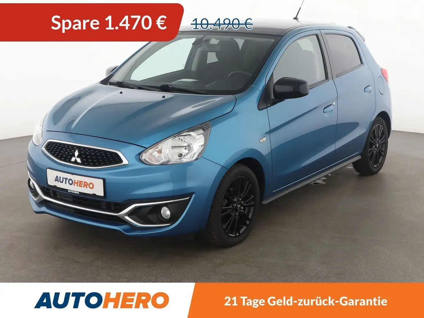 Mitsubishi Space Star 1.2 Diamant Edition+*NAVI*SHZ*KLIMA*GARANTIE* Blau - 1
