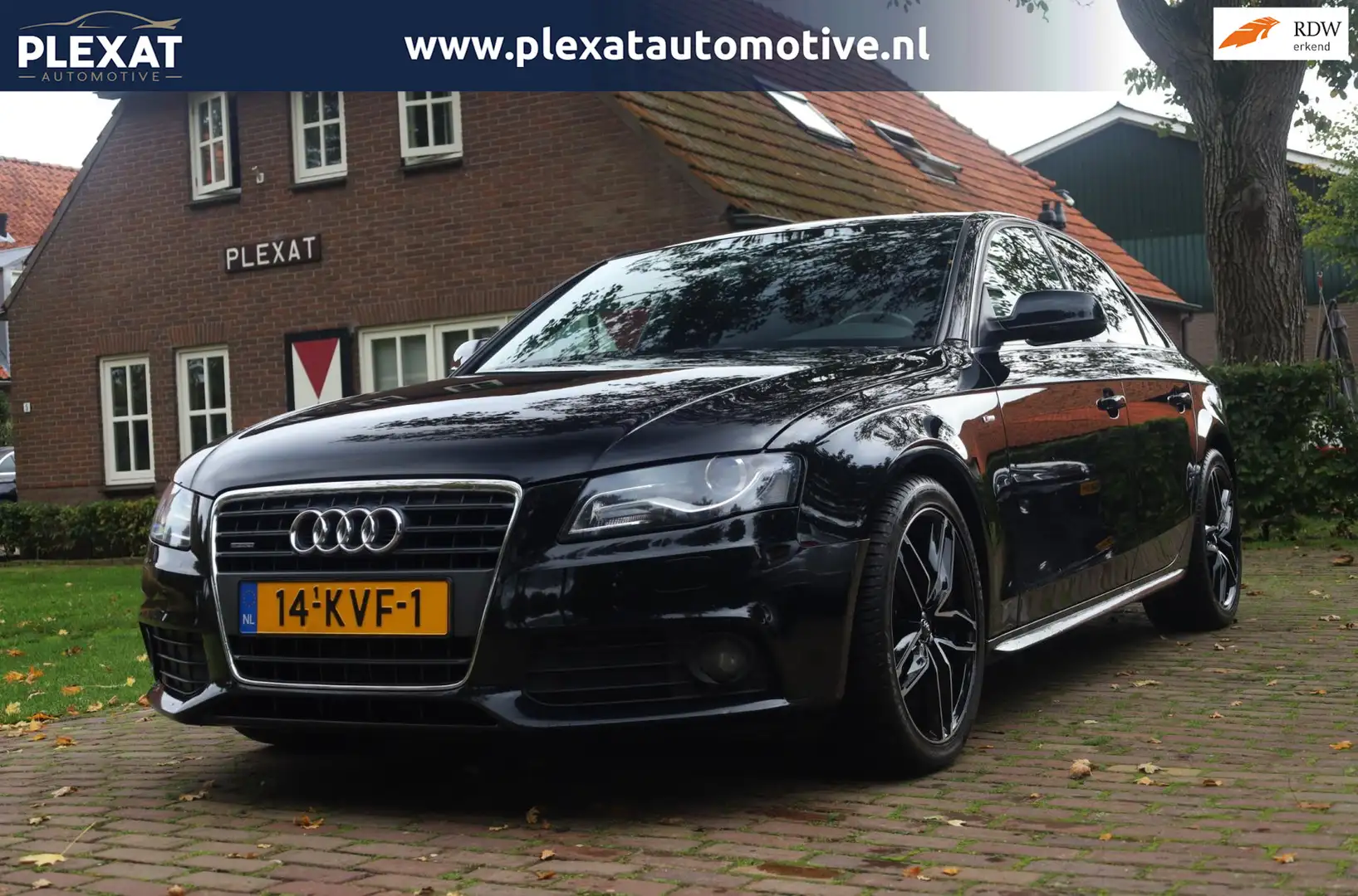 Audi A4 Limousine 1.8 TFSI quattro S edition | 2x S-line | Zwart - 1