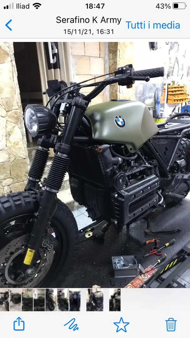 BMW K 1100 LT Cafe’ Racer Zöld - 2