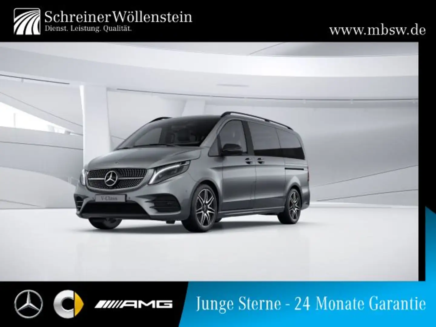 Mercedes-Benz V 300 d Edition AMG 4M L MBUX*Navi*Distronic*LED Grijs - 1