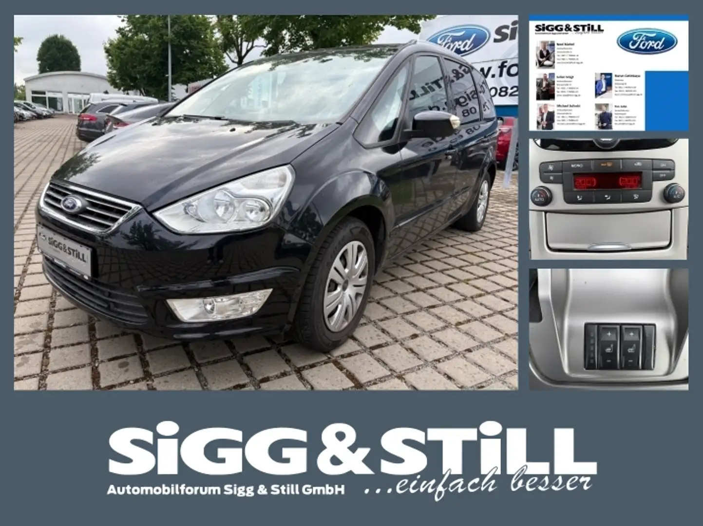 Ford Galaxy 2.0 Trend *7-SITZER* *KLIMAAUT*SHZ*PDC*TEMP* Schwarz - 1