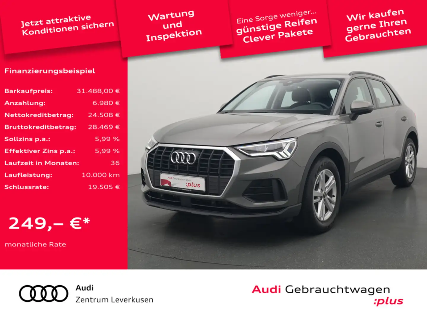 Audi Q3 NAVI KAM LED PDC Grau - 1