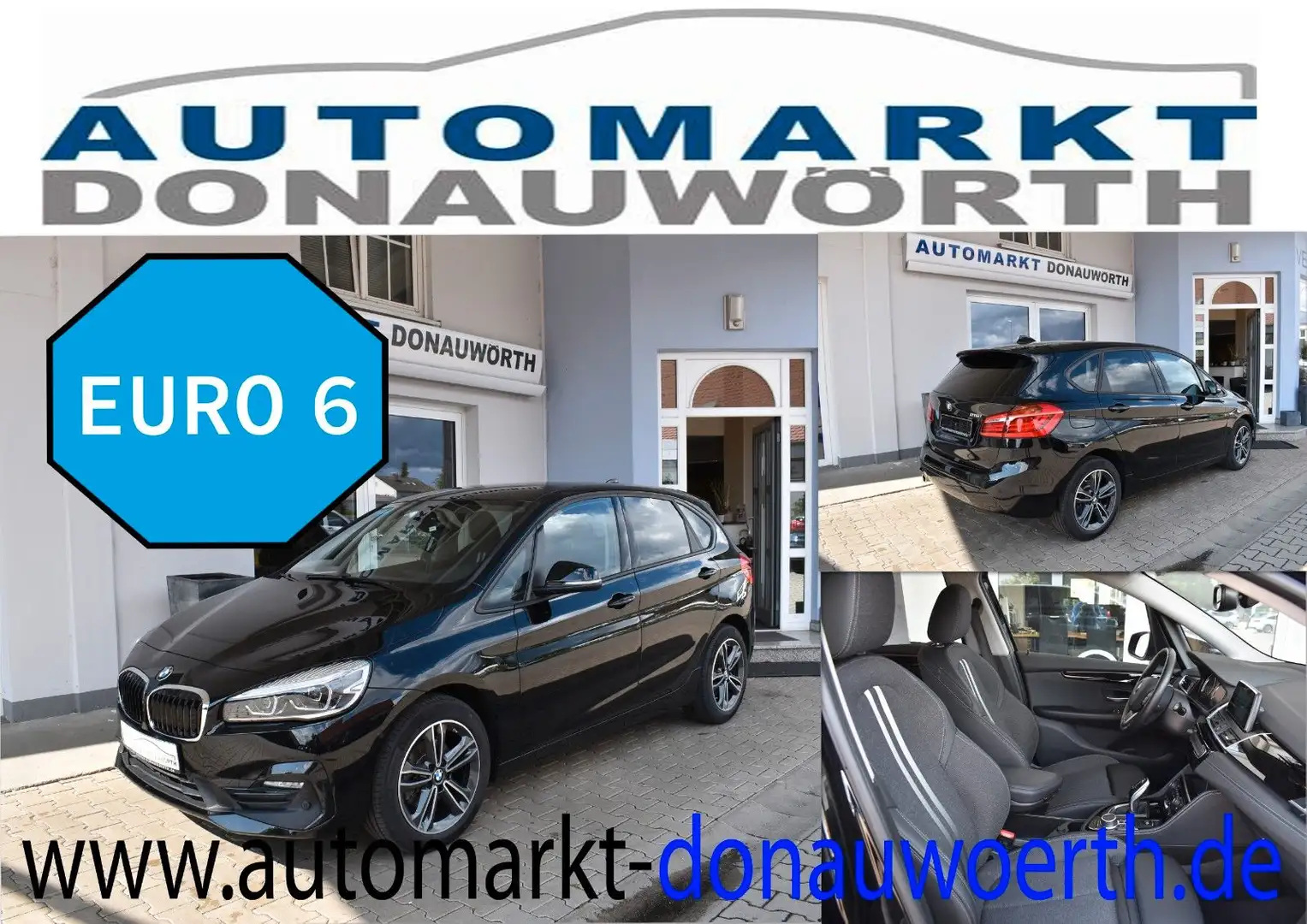 BMW 218 Aut. Sport Line Navi PDC Sitz Schwarz - 1