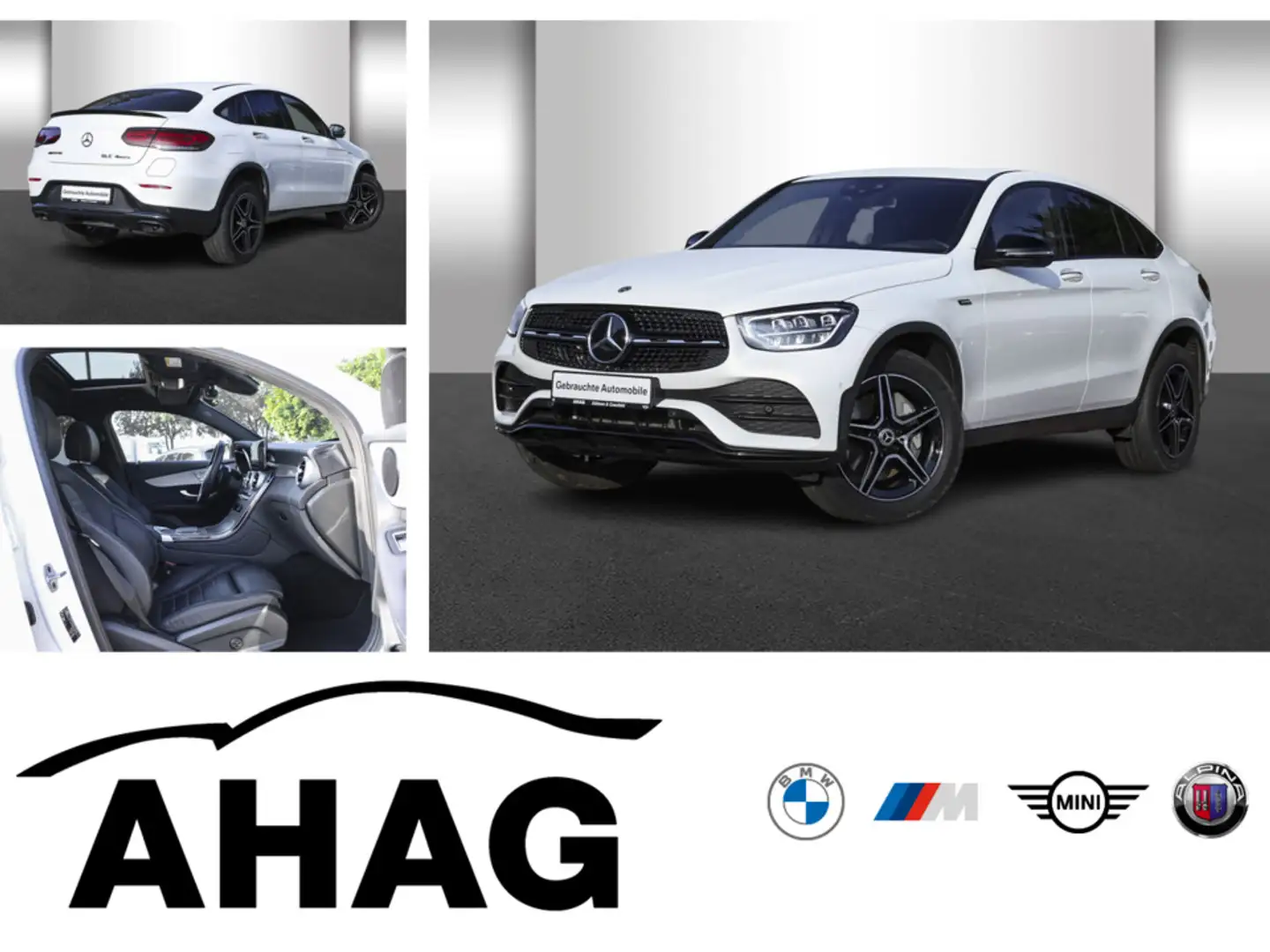 Mercedes-Benz GLC 300 de Coupe 4MATIC AMG HUD AHK Night Sitzbel Weiß - 1