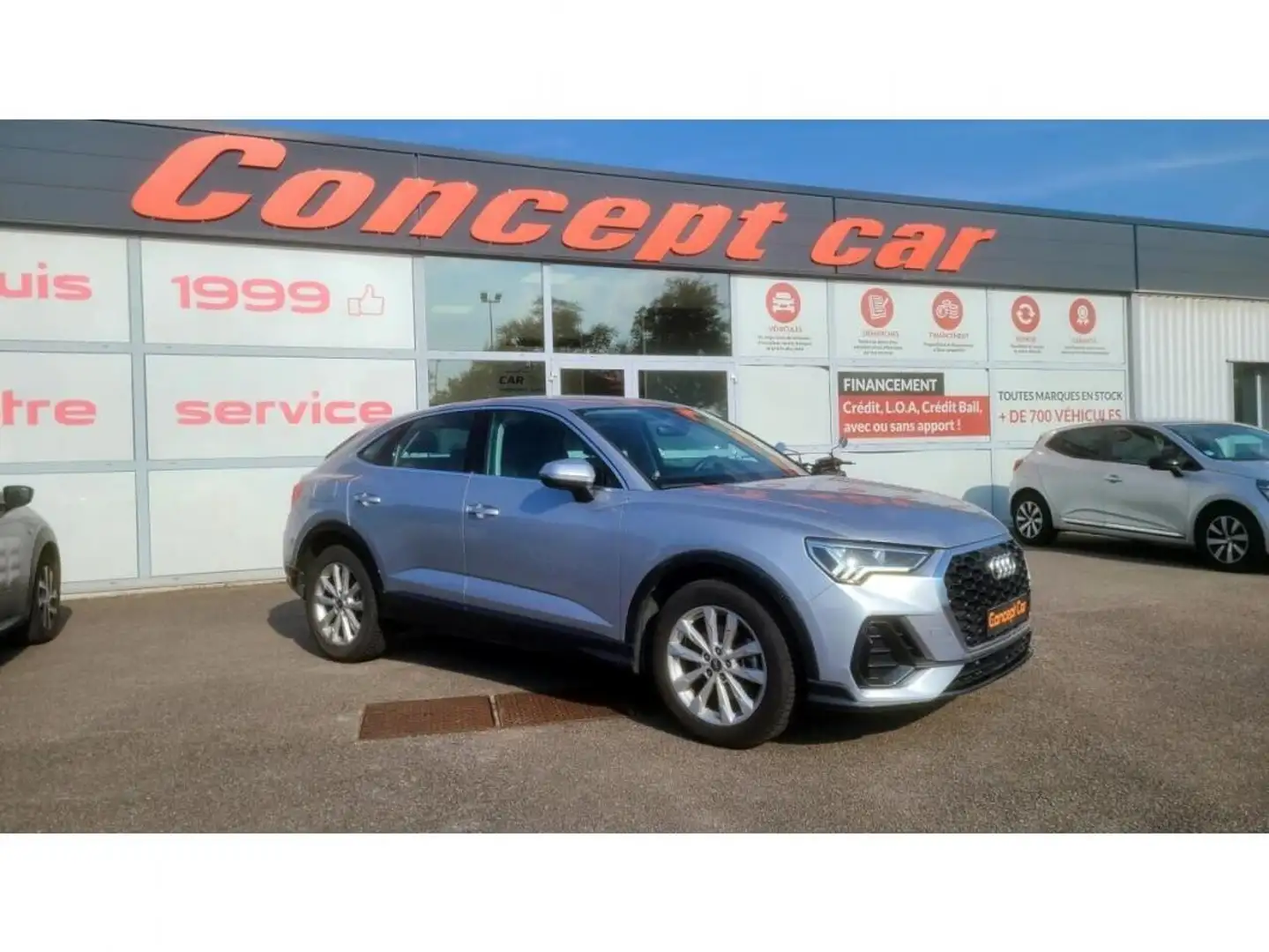 Audi Q3 Design 35 TDI 150cv S-tronic + camera de recul Argent - 1