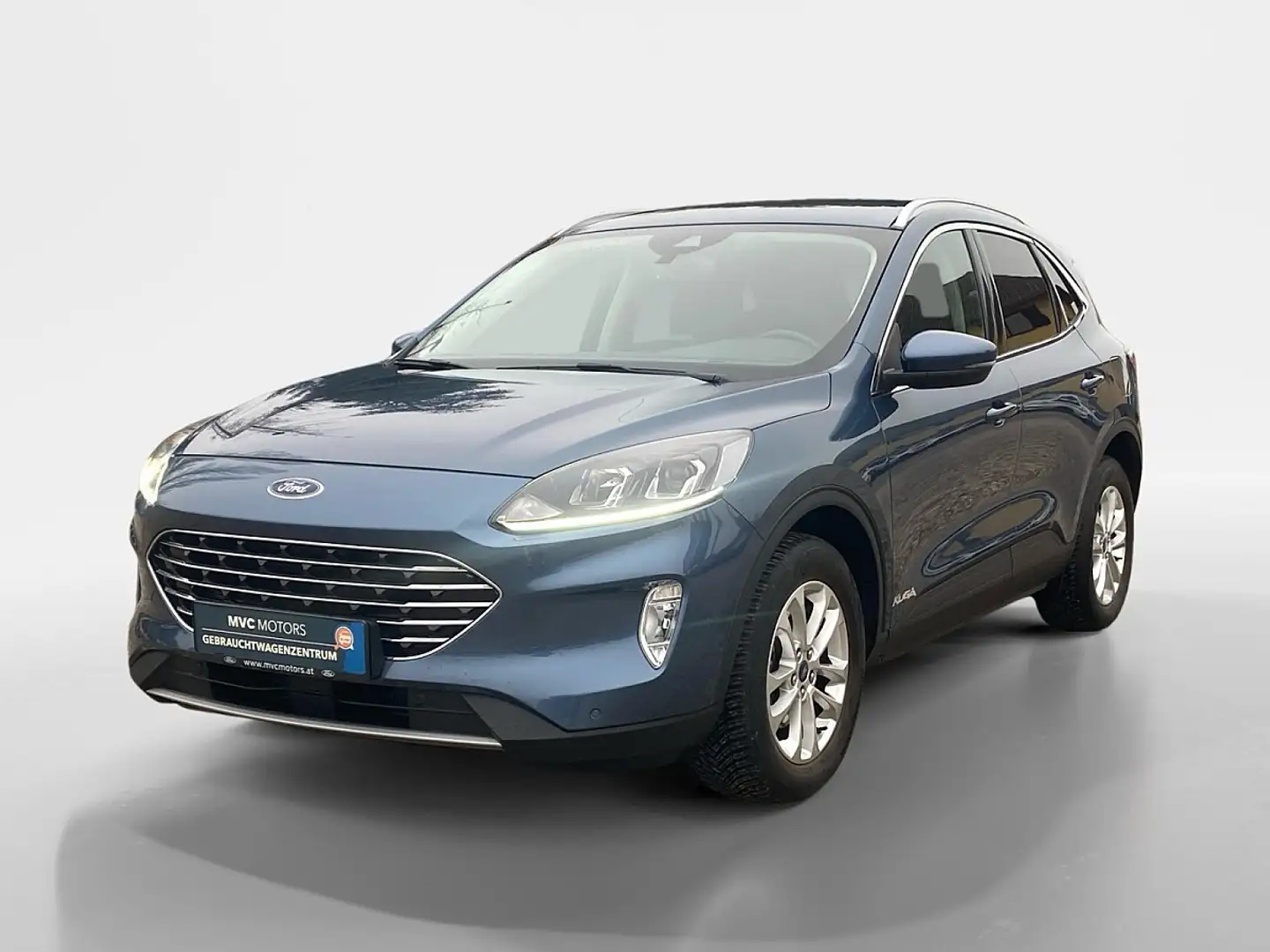 Ford Kuga 2,0 EcoBlue Hybrid Titanium Blau - 1